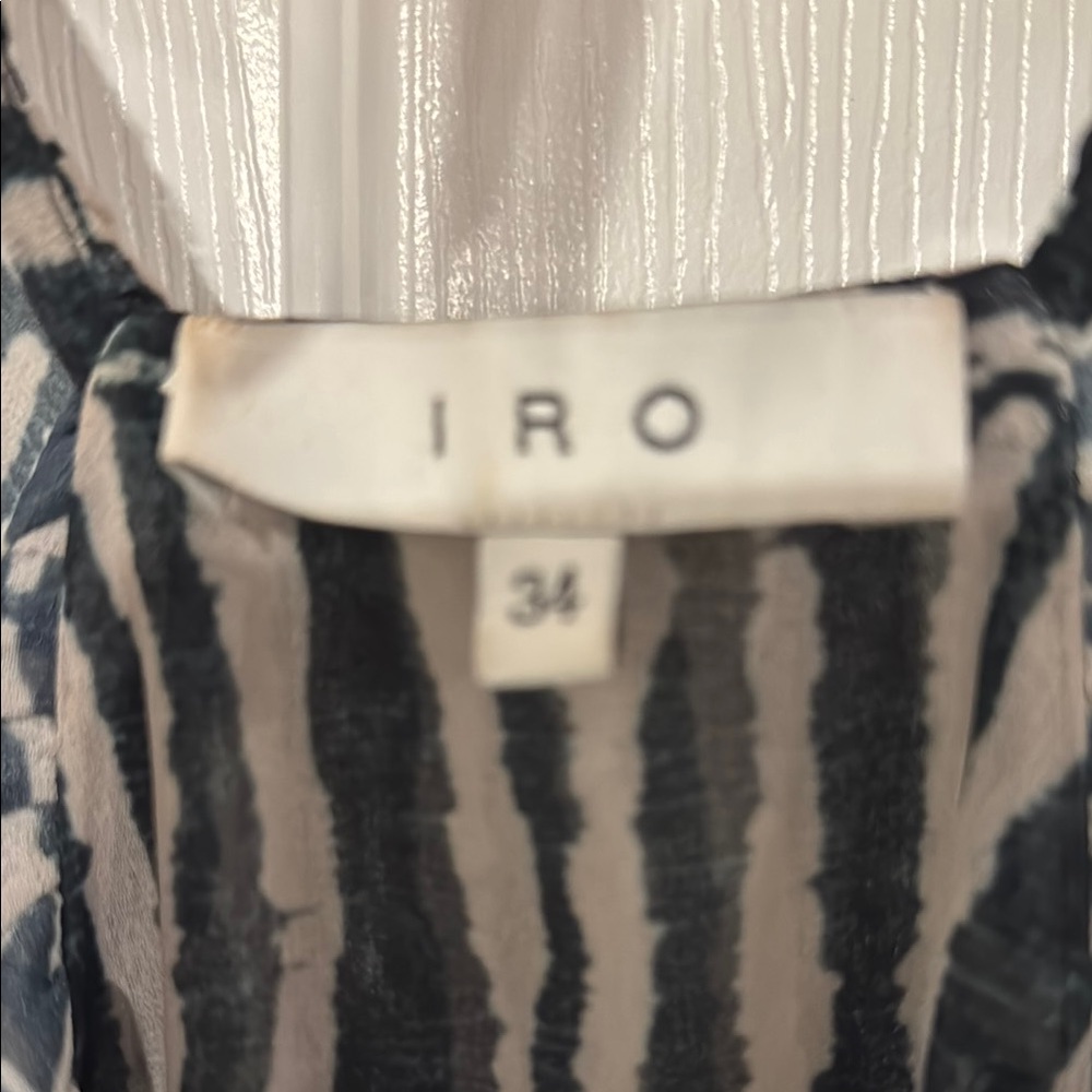 IRO Black and Red Striped Top - Picture 3 of 3